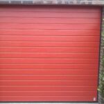 Sectionaaldeur Stucco Plancha rood