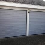 Dubbele sectionaaldeur grijs